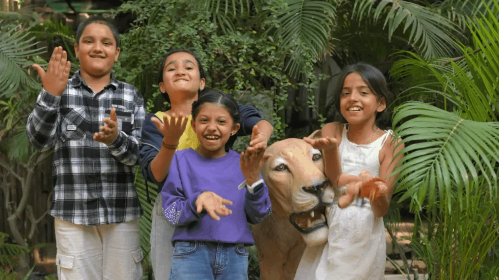 Children participating in an emotional education program that builds confidence, self-awareness, and emotional resilience in Ahmedabad.
