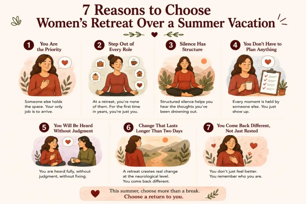Discover why an emotional wellness retreat offers deeper healing and lasting transformation than a traditional summer vacation.